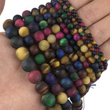 Green Blue Gold Red Tiger Eye Stone Beads 4/6/8/10/12MM