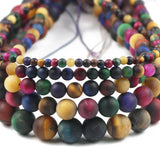Green Blue Gold Red Tiger Eye Stone Beads 4/6/8/10/12MM