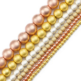 Matte Rose Plated Hematite Stone Spacer Beads 2/3/4/6/8/10mm