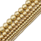 Matte Rose Plated Hematite Stone Spacer Beads 2/3/4/6/8/10mm