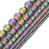 Round Hematite Natural Stone Beads for Bracelets DIY