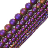 Round Hematite Natural Stone Beads for Bracelets DIY