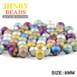 Round Hematite Natural Stone Beads for Bracelets DIY
