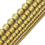 Round Hematite Natural Stone Beads for Bracelets DIY