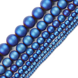 Round Hematite Natural Stone Beads for Bracelets DIY