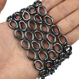 Hematite 16x12MM Natural Stone Spacers Beads