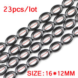 Hematite 16x12MM Natural Stone Spacers Beads
