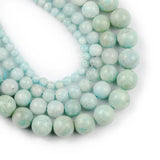 Peru Amazonite Natural Stone Round Spacers Beads for Jewelry Making