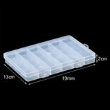 JHNBY Plastic 24 Grid Compartment Storage Box for Jewelry Beads