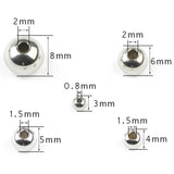 Stainless Steel Spacer Beads 3/4/5/6/8MM Round Loose Beads