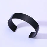 16mm Men Cuff Bracelets Stainless Steel Jewelry Gift
