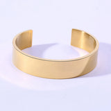 16mm Men Cuff Bracelets Stainless Steel Jewelry Gift