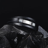 Leather Men Wrap Bracelets Bangle Wristlet High Stainless Steel