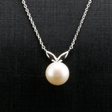 925 Silver Freshwater Pearl Necklace Pendant Classic Jewelry