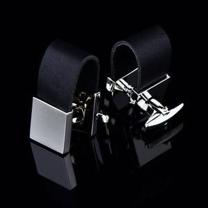 Leather Cufflinks for Men Father Gift