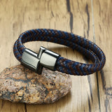 Men's Leather Wrap Bracelet, Boyfriend Gift