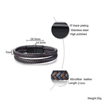 Men's Leather Wrap Bracelet, Boyfriend Gift