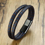 Men's Leather Wrap Bracelet, Boyfriend Gift