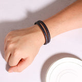 Men's Leather Wrap Bracelet, Boyfriend Gift