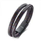 Men's Leather Wrap Bracelet, Boyfriend Gift