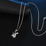 S925 Sterling Silver Music Theme Necklace Chain & Pendant