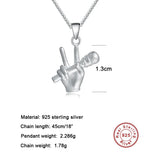 S925 Sterling Silver Music Theme Necklace Chain & Pendant