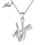S925 Sterling Silver Music Theme Necklace Chain & Pendant
