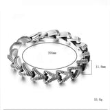 Men's Stainless Steel Statement Bracelet