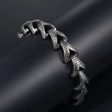 Men's Stainless Steel Statement Bracelet