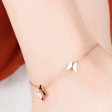 Butterfly Charm Anklet for Women - Beach Foot Chain Jewelry