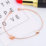 Butterfly Charm Anklet for Women - Beach Foot Chain Jewelry