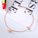 Butterfly Charm Anklet for Women - Beach Foot Chain Jewelry