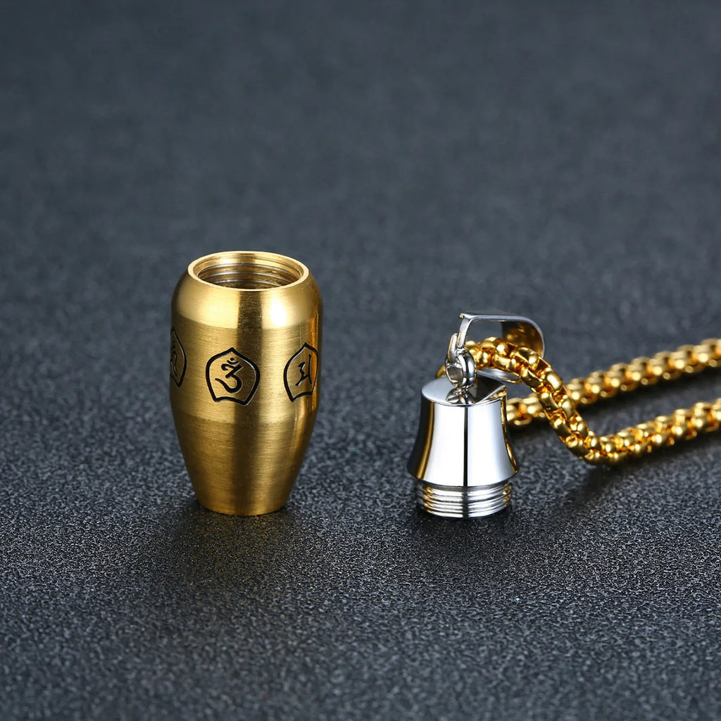 Stainless Steel Chain Perfume Bottle Necklace