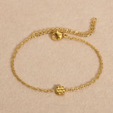 Stainless Steel Flower Charm Bracelet for Her