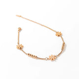 Flower Charm Anklets Stainless Steel Jewelry for Women
