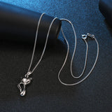 S925 Sterling Silver Fox Pendant Necklace - Birthday Gift