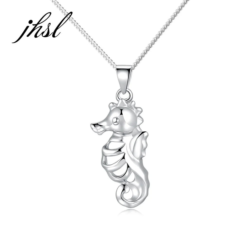 S925 Sterling Silver Necklace with Novelty Animal Pendant for Girls