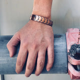 Healthy Magnet Stone Bracelets for Men Man Bangles High Copper Bronze