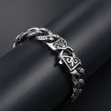Men's Stainless Steel Link Chain Bracelet Bangle