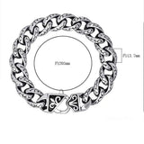 Men's Stainless Steel Link Chain Bracelet Bangle
