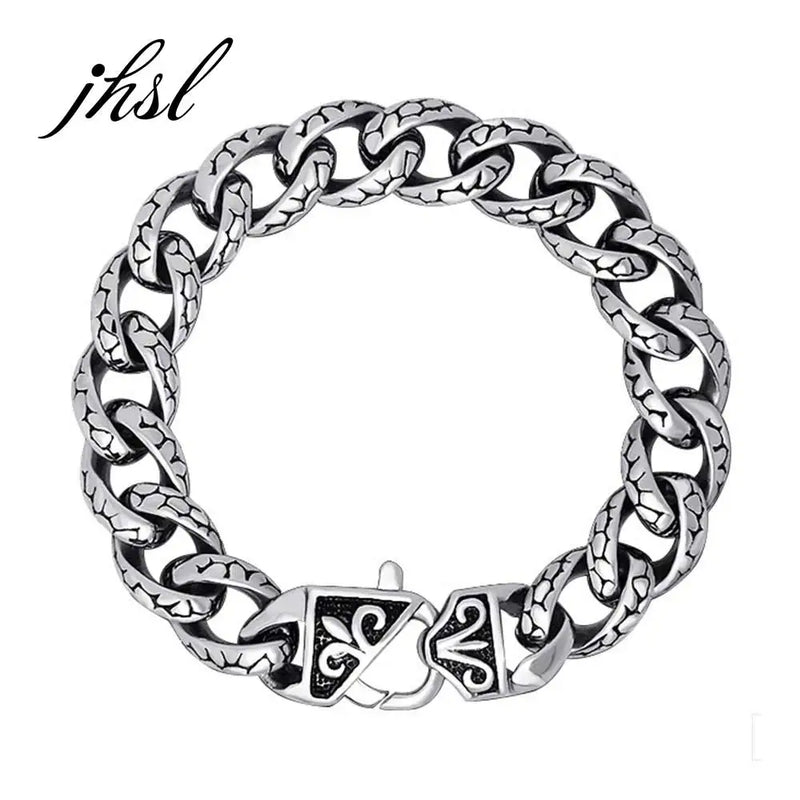 Men's Stainless Steel Link Chain Bracelet Bangle