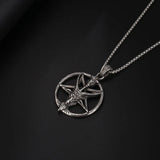Stainless Steel Baphomet Goat Pendant Necklace for Men