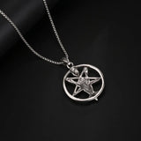 Stainless Steel Baphomet Goat Pendant Necklace for Men