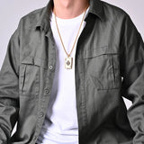 Men Poker Ace King Necklace Pendant Stainless Steel Jewelry