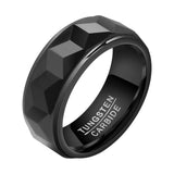 Men Tungsten Ring High Male Jewelry Christmas Gift Size 7-12