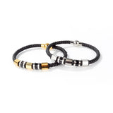 Men Magnet Bracelet: High PU Leather & Stainless Steel Party Gift