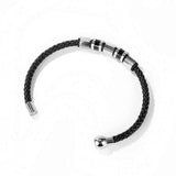 Men Magnet Bracelet: High PU Leather & Stainless Steel Party Gift