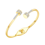 Female Stainless Steel Bracelets Bangles Silver Rose Jewelry