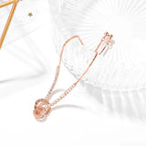 Adjustable Roman Numerals CZ Bracelet Snake Chain Rose Jewelry