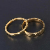Stainless Steel Couple's Purple Love Theme Rings Valentine's Gift Size 4-9